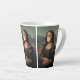 Mona Lisa Bgloeiroze Bubble gom Latte Mok