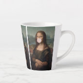 Mona Lisa Bgloeiroze Bubble gom Latte Mok (Rechts)