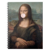 Mona Lisa Bgloeiroze Bubble gom Notitieboek (Voorkant)