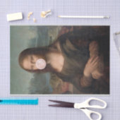 Mona Lisa Bgloeiroze Bubble gom Tissuepapier (Craft)