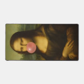 Mona Lisa blaast roze bubbelkauwgom Bureaumat (Voorkant)