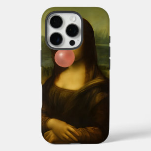 Mona Lisa blaast roze bubbelkauwgom iPhone 16 Pro Hoesje