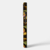 Mona Lisa blaast roze bubbelkauwgom Case-Mate iPhone Case (Achterkant / Links)