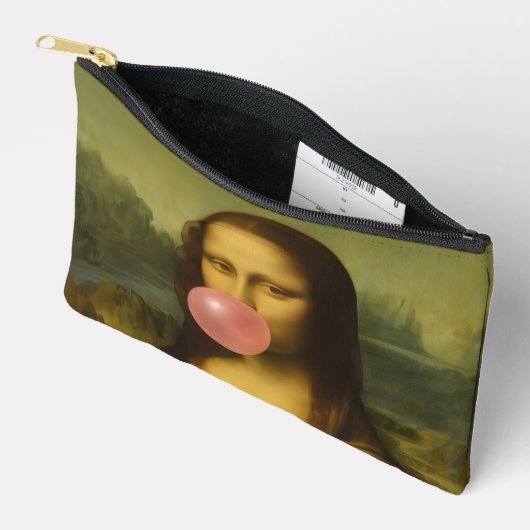 Mona Lisa blaast roze bubbelkauwgom Etui (Open)
