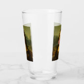 Mona Lisa blaast roze bubbelkauwgom Glas (Links)