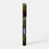 Mona Lisa blaast roze bubbelkauwgom iPhone Hoesje (Rechterkant)