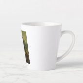 Mona Lisa blaast roze bubbelkauwgom Latte Mok (Rechts)