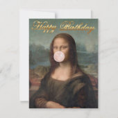 Mona Lisa Blaast Roze Bubble Gum  (Voorkant)