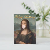Mona Lisa Blaast Roze Bubble Gum  (Staand voorkant)