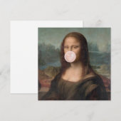 Mona Lisa Blaast Roze Bubble Gum (Voorkant / Achterkant)