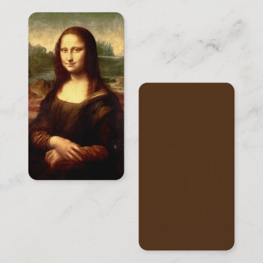 Mona Lisa Bladwijzer Visitekaartje (Voorkant / Achterkant)