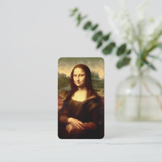 Mona Lisa Bladwijzer Visitekaartje (Staand voorkant)