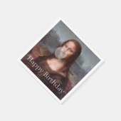 Mona Lisa blazen gom Gelukkige verjaardag Servet (Hoek)