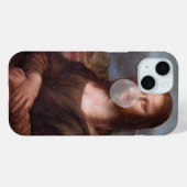 Mona Lisa blazen grijze kauwgom Case-Mate iPhone Case (Achterkant (horizontaal))