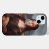 Mona Lisa blazen grijze kauwgom Case-Mate iPhone Case (Achterkant (horizontaal))