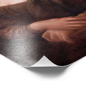 Mona Lisa blazen grijze kauwgom Foto Afdruk (Hoek)