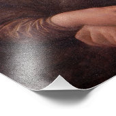 Mona Lisa blazen grijze kauwgom Foto Afdruk (Hoek)