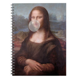 Mona Lisa blazen grijze kauwgom Notitieboek