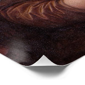 Mona Lisa blazen grijze kauwgom Perfect Poster (Hoek)