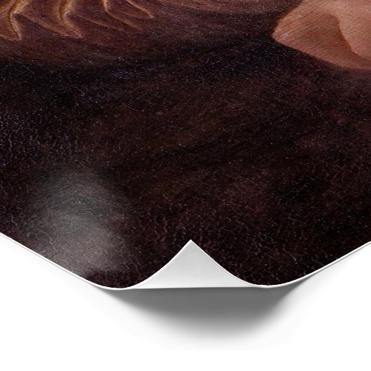 Mona Lisa blazen grijze kauwgom Perfect Poster (Hoek)