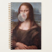 Mona Lisa blazen grijze kauwgom Planner (Voorkant)