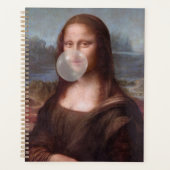 Mona Lisa blazen grijze kauwgom Planner (Voorkant)