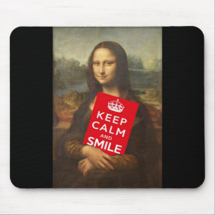 Mona Lisa Blijf Kalmeren En Glimlach Muismat