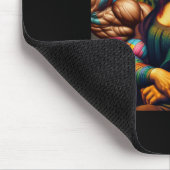 Mona Lisa Bodybuilding Funny Gift 2 Muismat (Hoek)