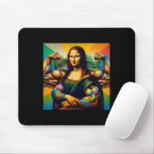 Mona Lisa Bodybuilding Funny Gift 2 Muismat (Met muis)
