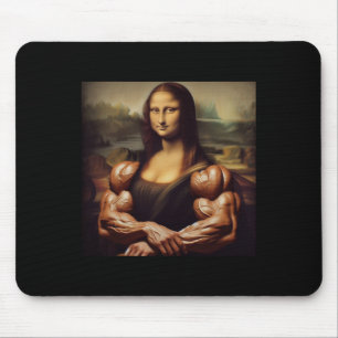 Mona Lisa Bodybuilding Grappig Cadeau 4 Muismat