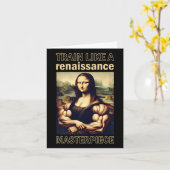 Mona Lisa Bodybuilding Muscle Gym Gewichtheffen Wo Kaart (Gele Bloem)