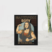 Mona Lisa Bodybuilding Muscle Gym Gewichtheffen Wo Kaart (Voorkant)