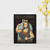 Mona Lisa Bodybuilding Muscle Gym Gewichtheffen Wo Kaart (Gele Bloem)