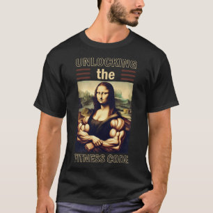 Mona Lisa Bodybuilding Muscle Gym Gewichtheffen Wo T-shirt