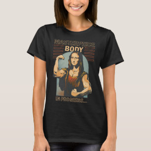 Mona Lisa Bodybuilding Muscle Gym Gewichtheffen Wo T-shirt