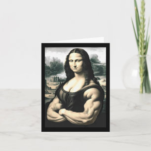 Mona Lisa Bodybuilding Parodie Leonardo Da Vinci M Kaart