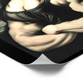 Mona Lisa Bodybuilding Parodie Leonardo Da Vinci M Poster (Hoek)