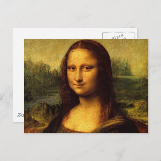 Mona Lisa Briefkaart (Voorkant / Achterkant)