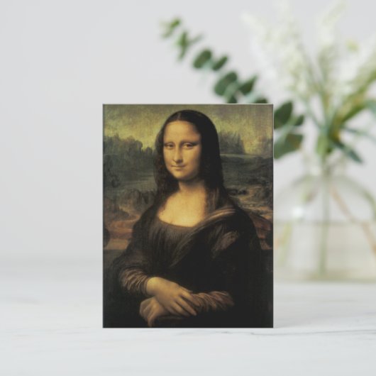 Mona Lisa Briefkaart (Staand voorkant)