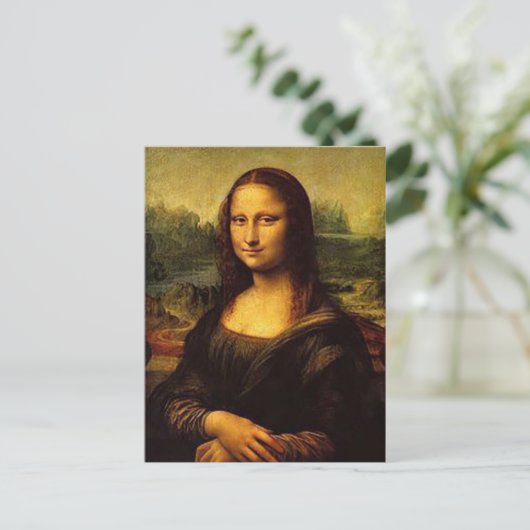 Mona Lisa Briefkaart (Staand voorkant)