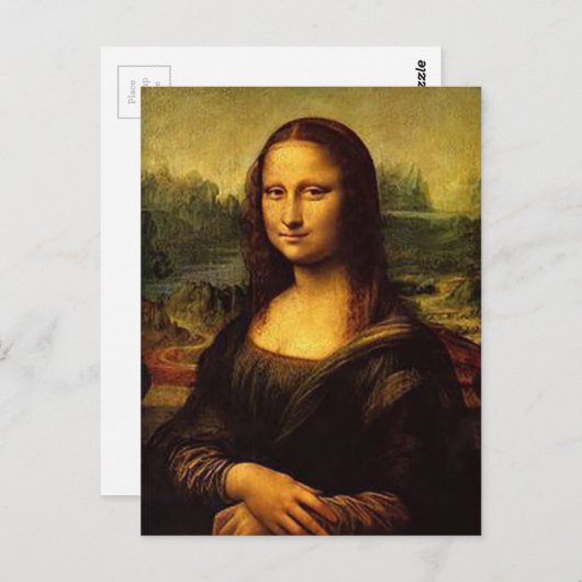 Mona Lisa Briefkaart (Voorkant / Achterkant)