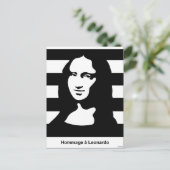 Mona Lisa Briefkaart (Staand voorkant)