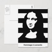 Mona Lisa Briefkaart (Voorkant / Achterkant)