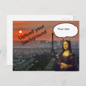 Mona Lisa Briefkaart (Voorkant / Achterkant)