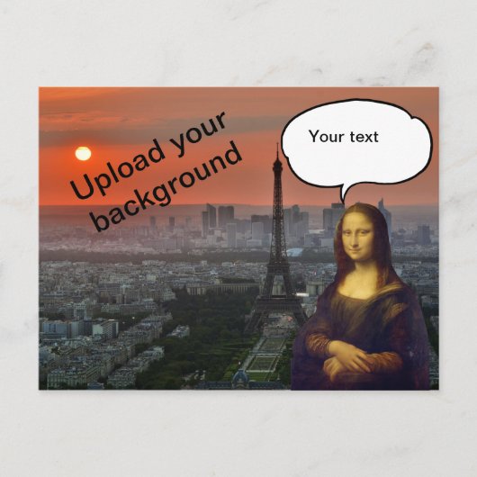 Mona Lisa Briefkaart (Voorkant)