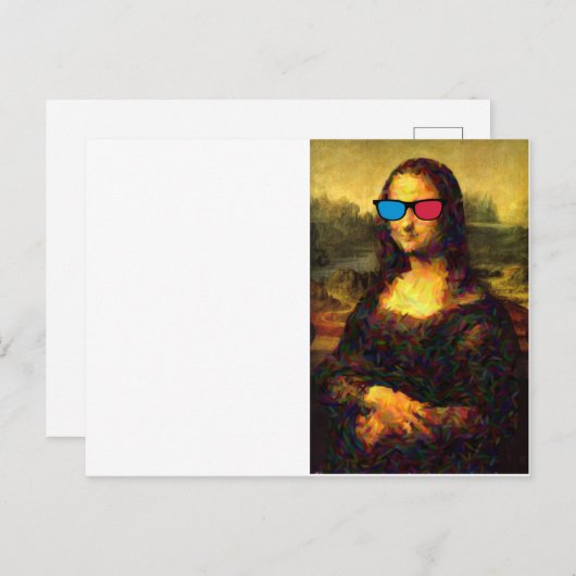 mona lisa briefkaart (Voorkant / Achterkant)