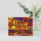 Mona Lisa Briefkaart (Staand voorkant)