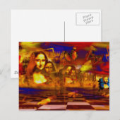 Mona Lisa Briefkaart (Voorkant / Achterkant)