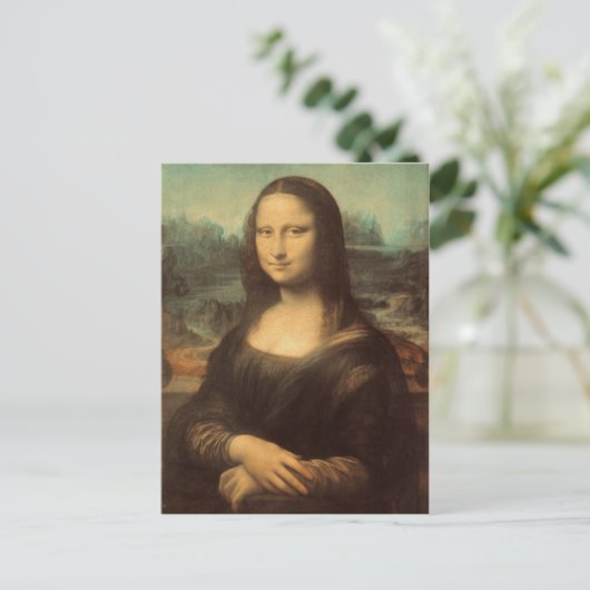 Mona Lisa Briefkaart (Staand voorkant)