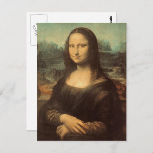 Mona Lisa Briefkaart (Voorkant / Achterkant)